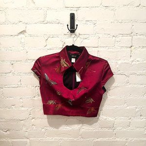 Kim Shui Butterfly Crop Top